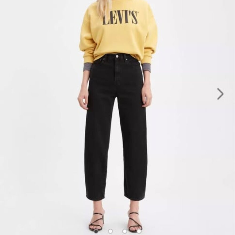 Levi's balloon jeans, black size 25